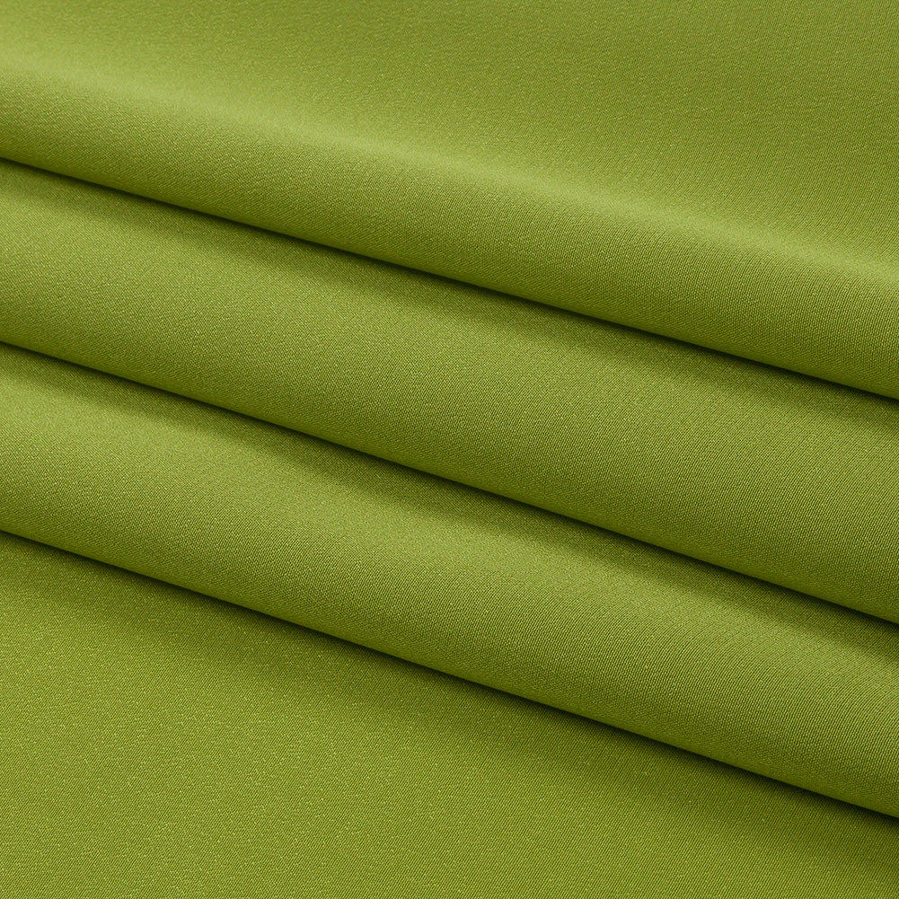 Silk Crepe de Chine - Peridot Green - Premium Collection - Folded