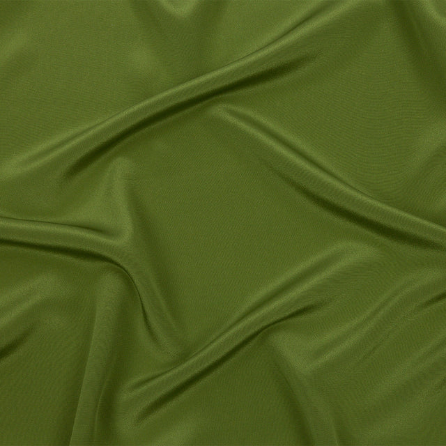 Silk Crepe de Chine - Pesto Green - Premium Collection