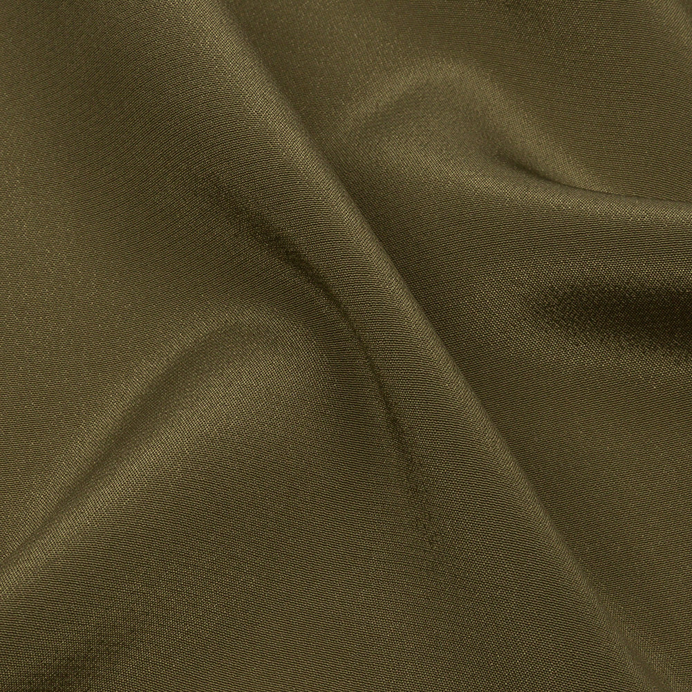 Silk Crepe de Chine - Olive Green - Premium Collection - Detail