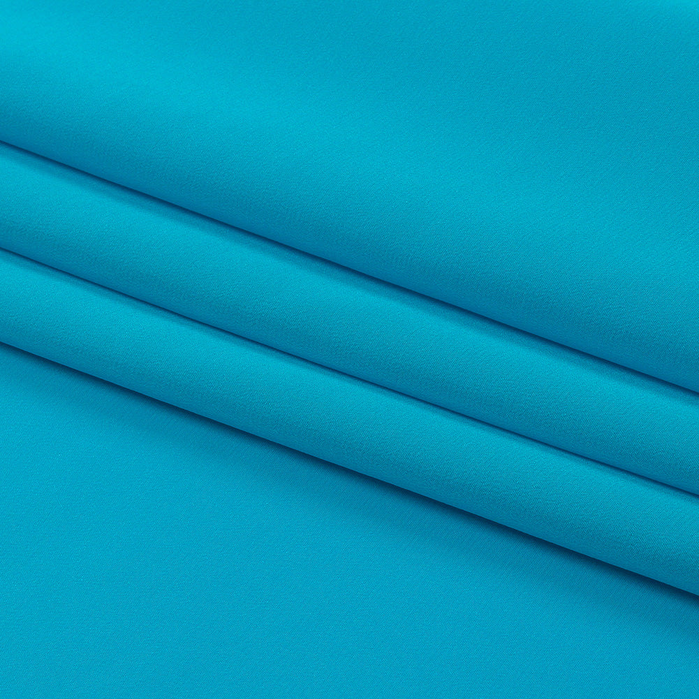 Silk Crepe de Chine - Horizon Blue - Premium Collection - Folded