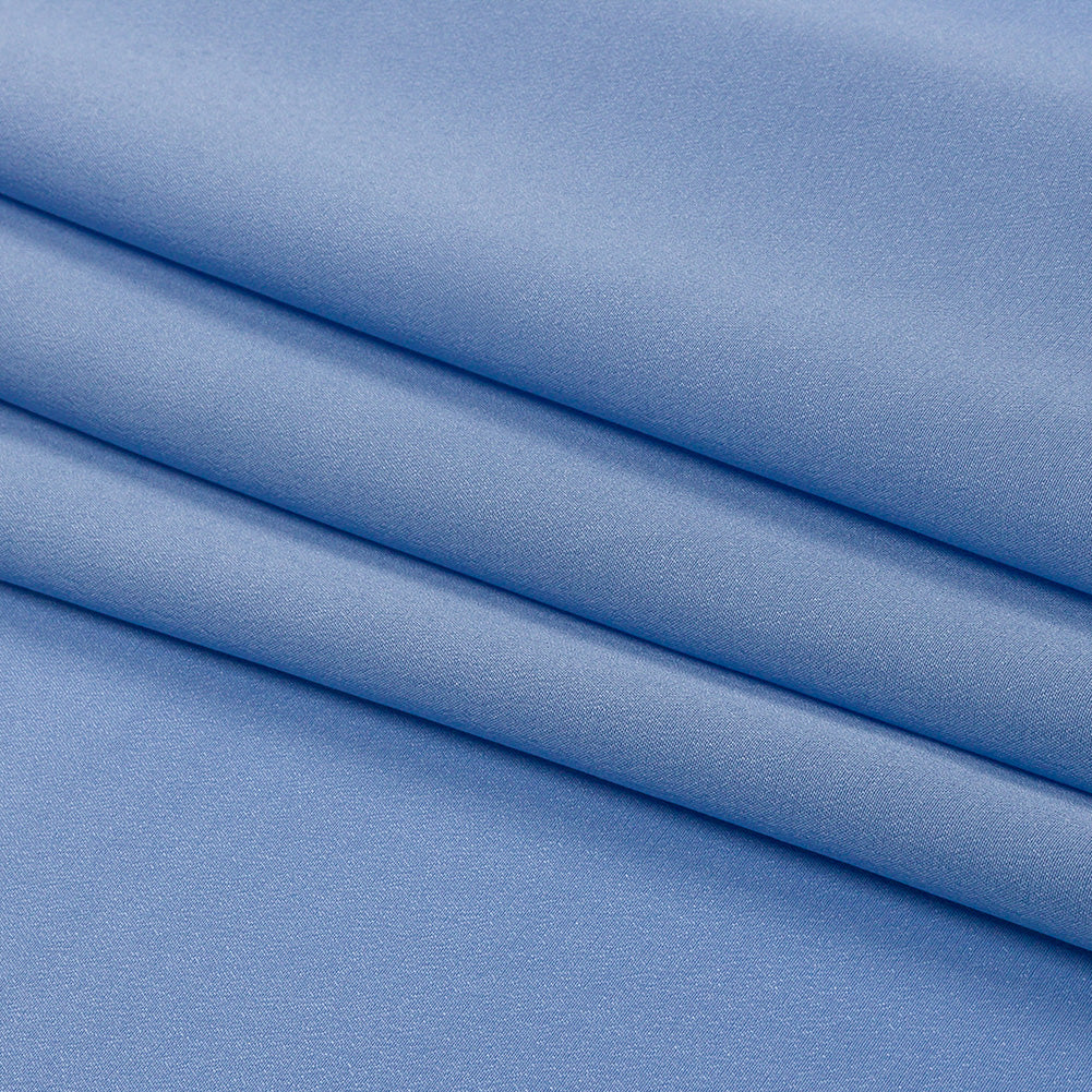Silk Crepe de Chine - Regatta Blue - Premium Collection - Folded
