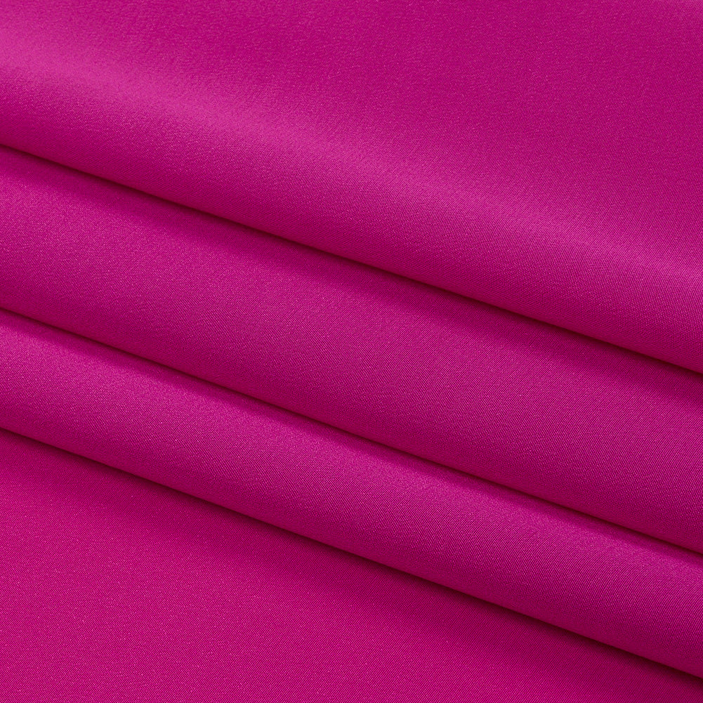 Silk Crepe de Chine - Beetroot - Premium Collection - Folded