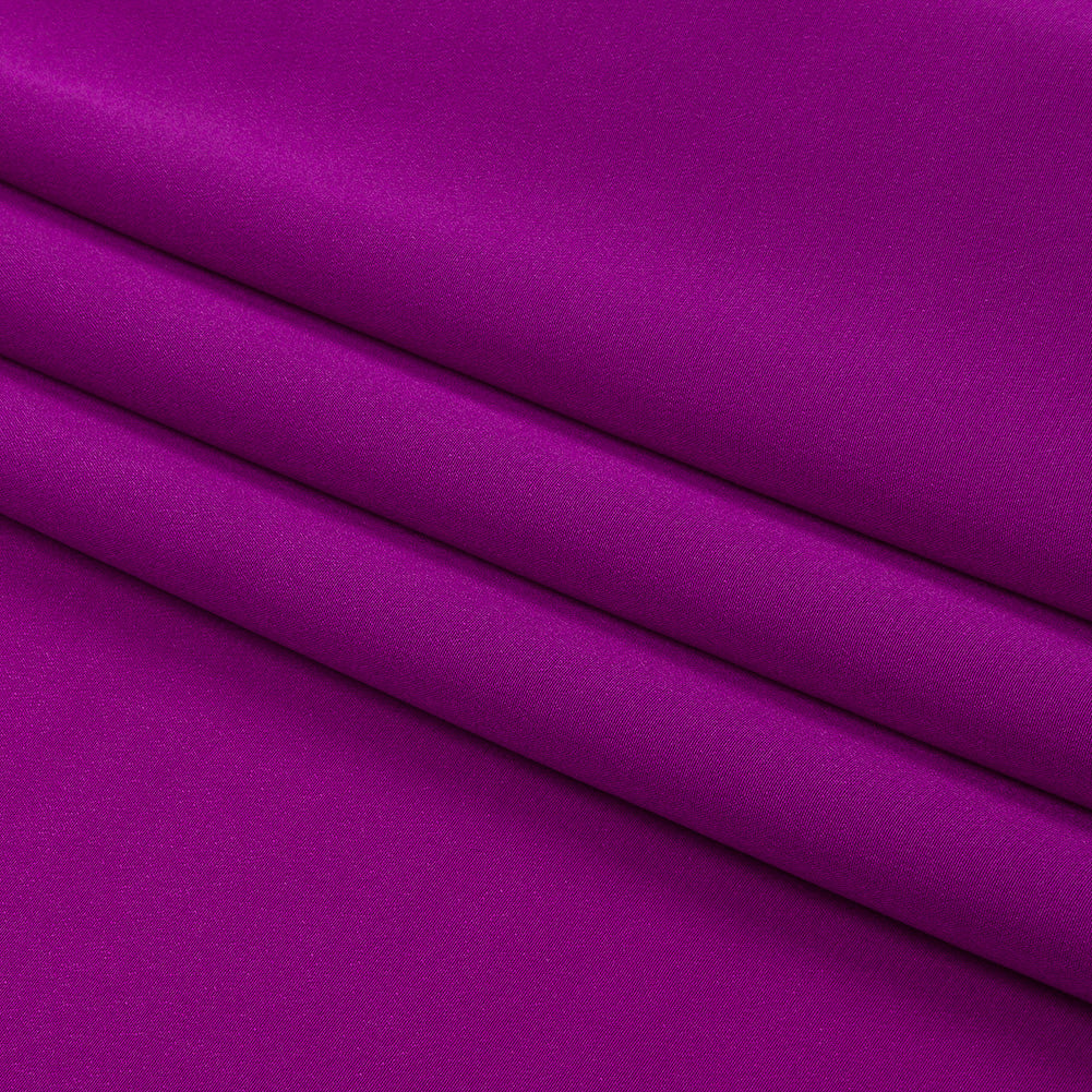 Silk Crepe de Chine - Sparkling Purple - Premium Collection - Folded