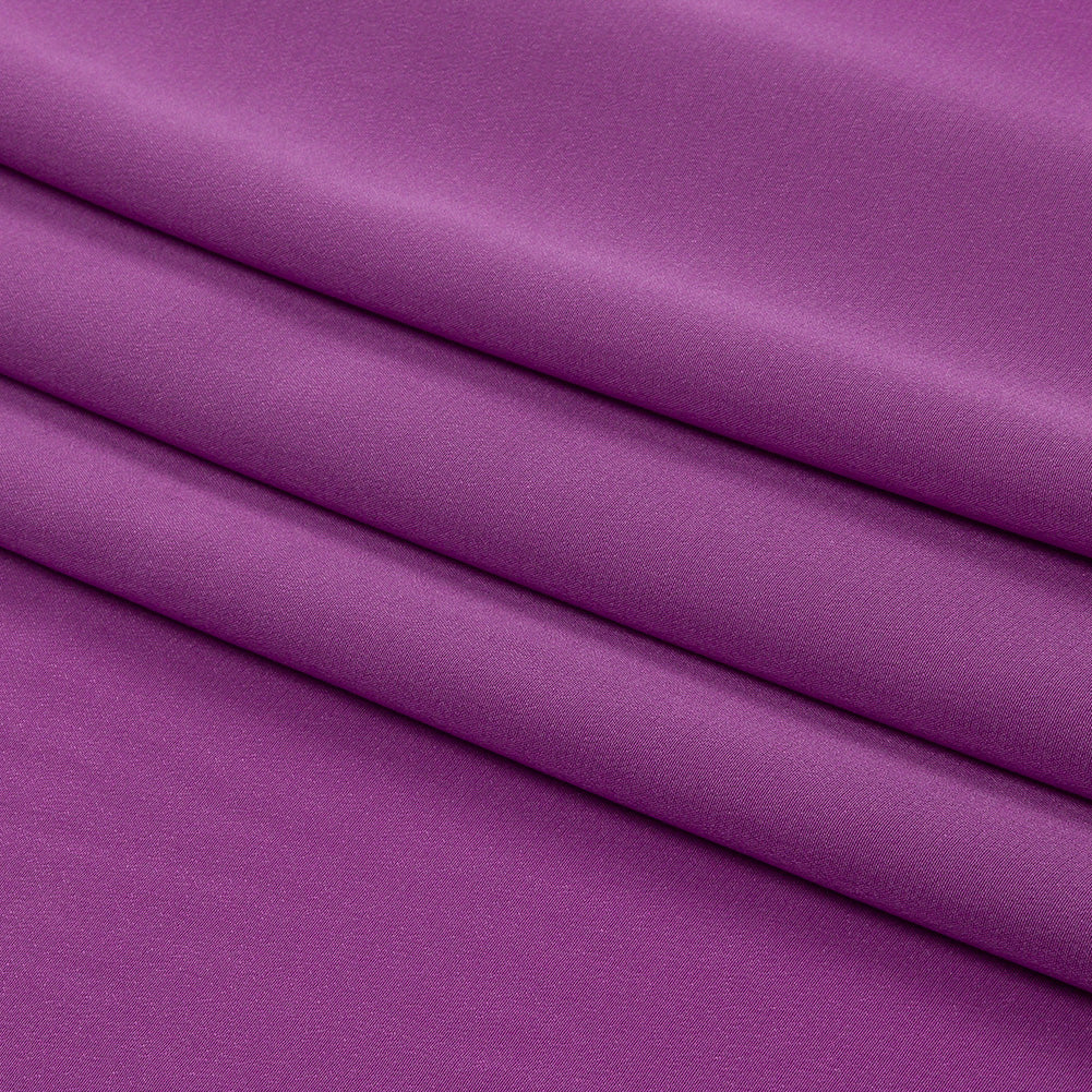 Silk Crepe de Chine - Bright Purple - Premium Collection - Folded