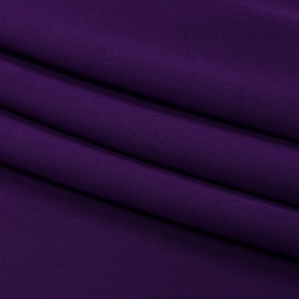 Silk Crepe de Chine - Grape - Premium Collection - Folded