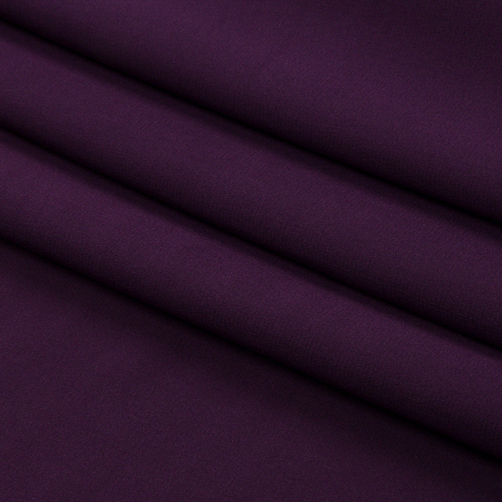 Silk Crepe de Chine - Blackberry - Premium Collection - Folded