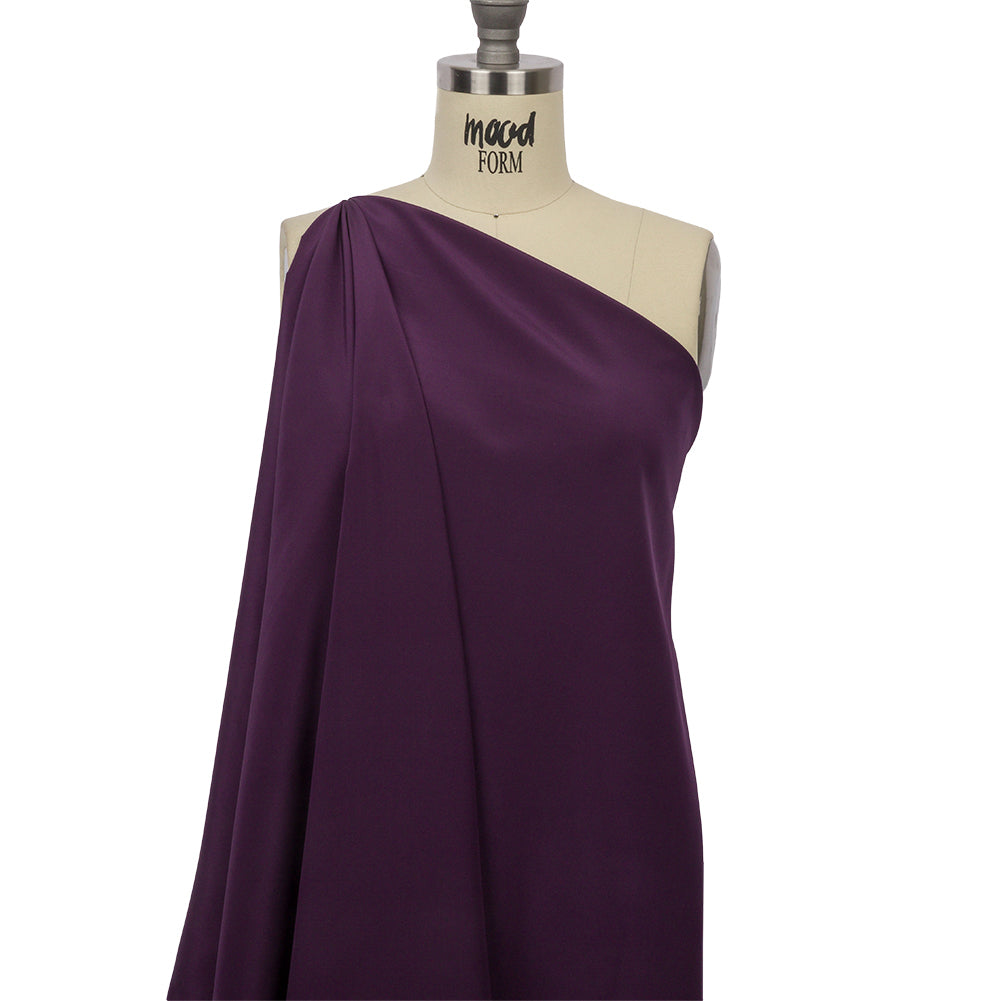 Silk Crepe de Chine - Blackberry - Premium Collection - Drape