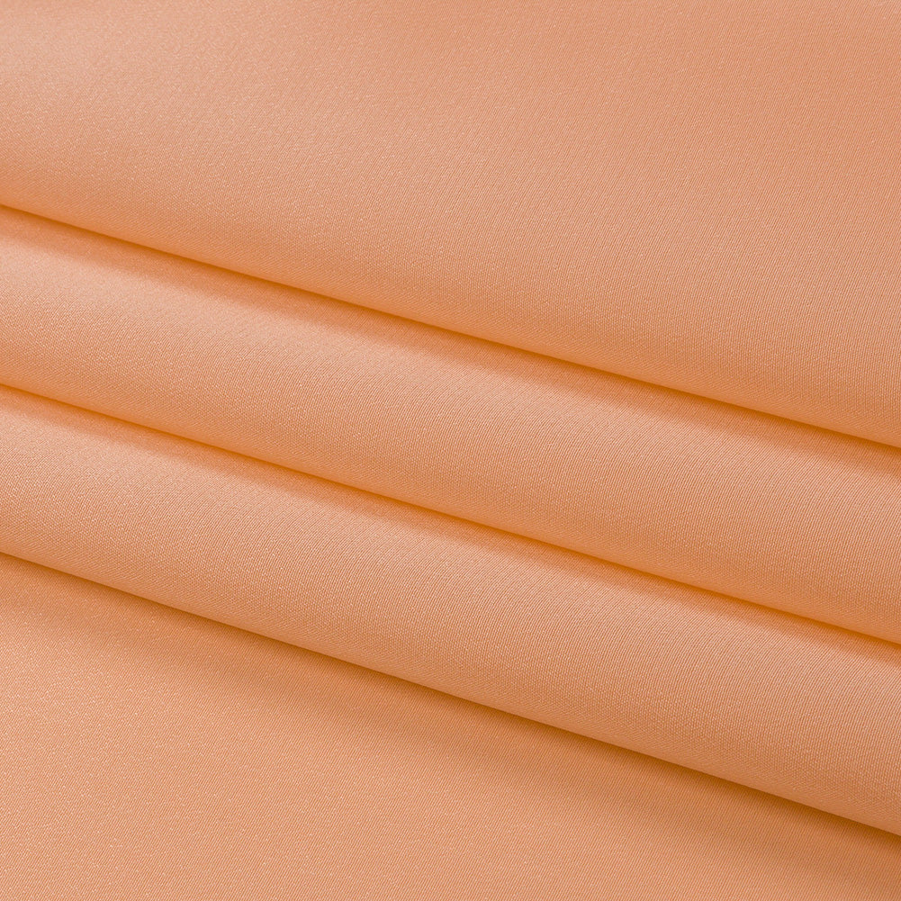 Silk Crepe de Chine - Peach - Premium Collection - Folded