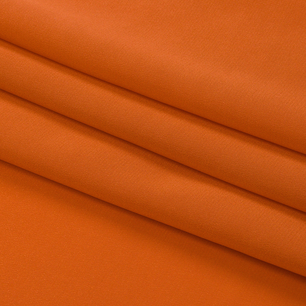 Silk Crepe de Chine - Burnt Orange - Premium Collection - Folded