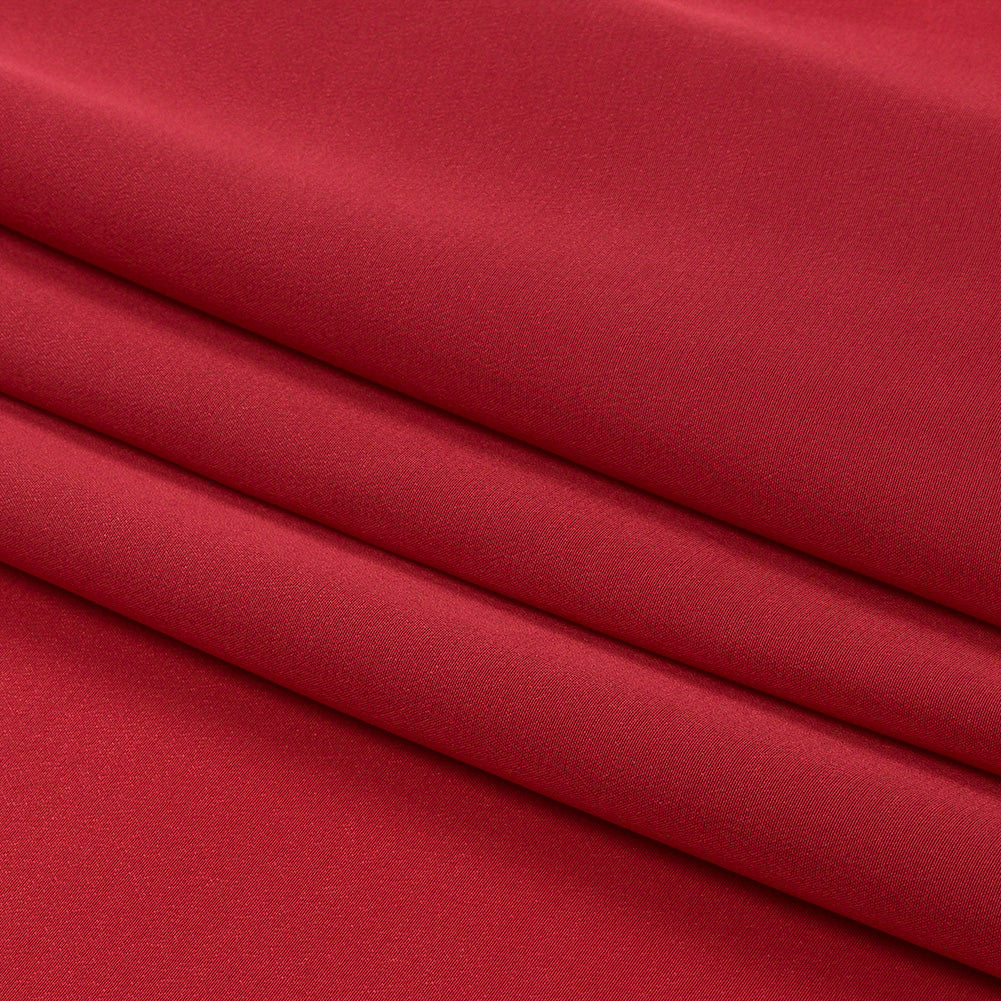 Silk Crepe de Chine - Brick - Premium Collection - Folded