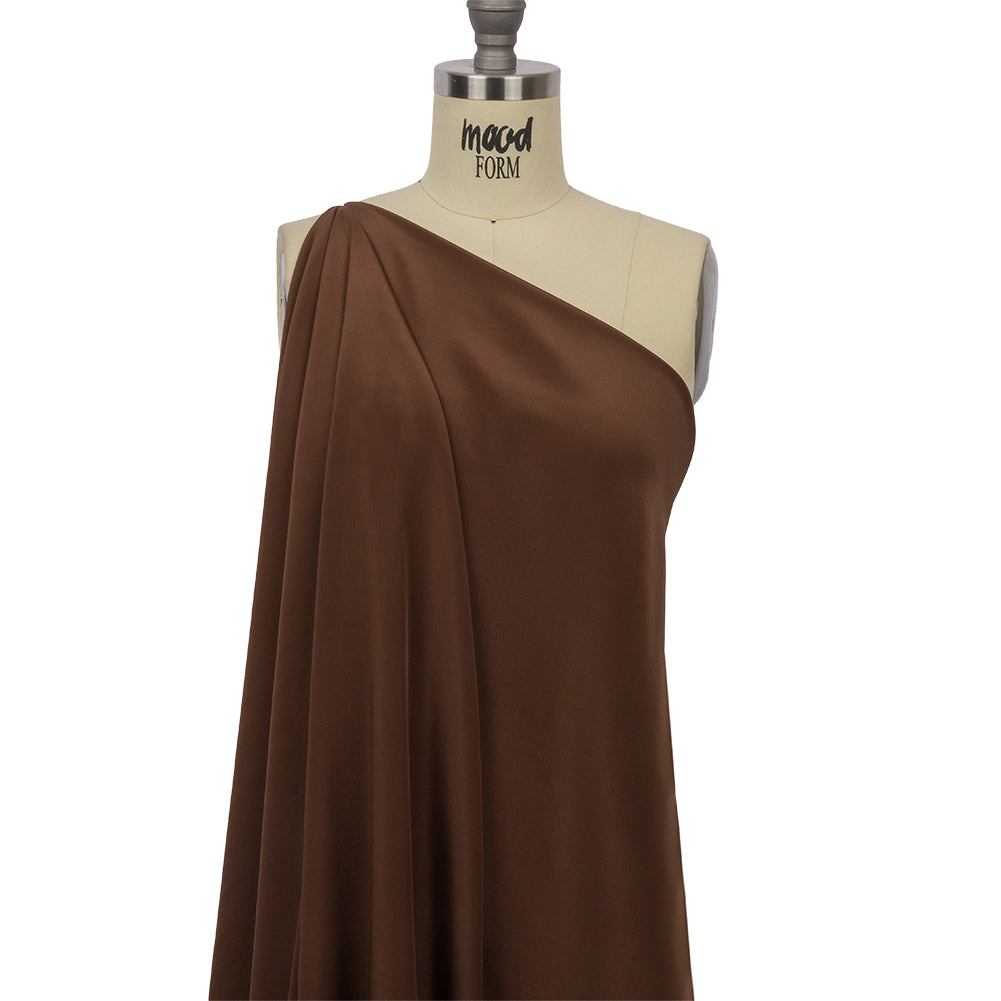 Silk Crepe de Chine - Chocolate - Premium Collection - Drape
