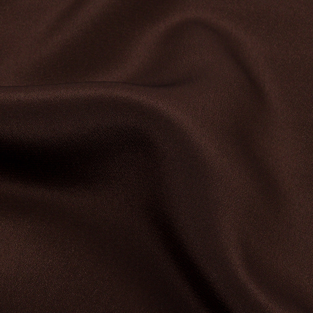 Silk Crepe de Chine - Dark Brown - Premium Collection - Detail