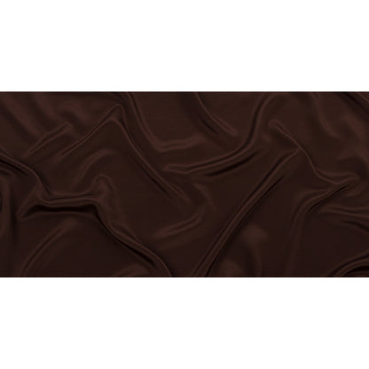 Silk Crepe de Chine - Dark Brown - Premium Collection