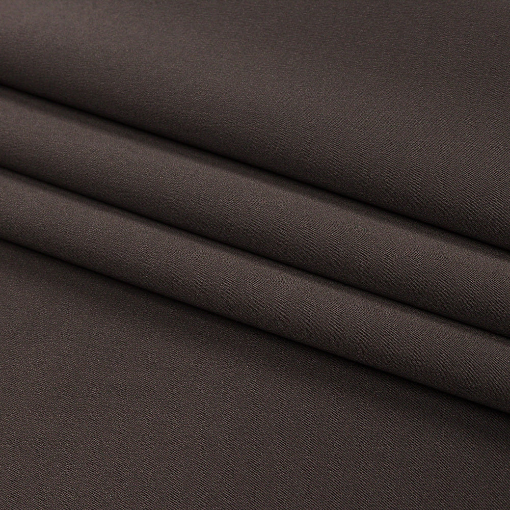 Silk Crepe de Chine - Deep Charcoal - Premium Collection - Folded