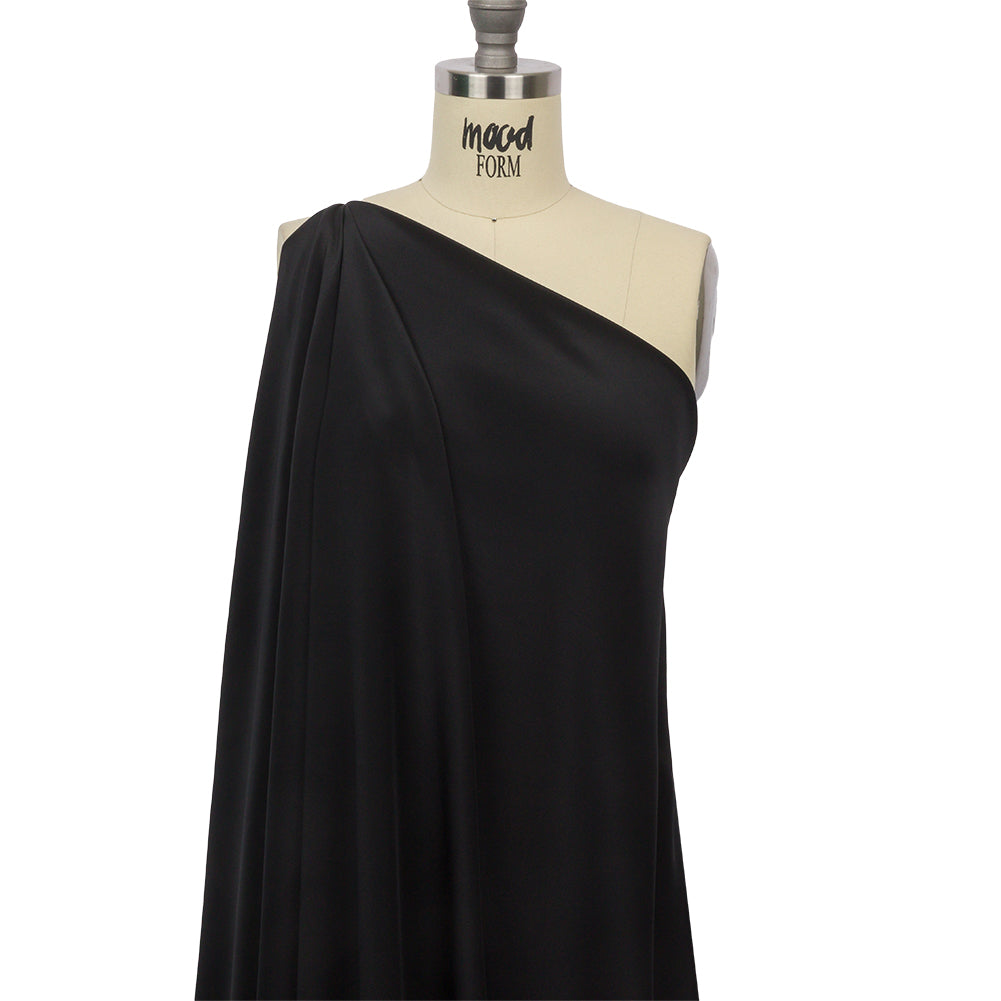 Silk Crepe de Chine - Black - Premium Collection - Drape