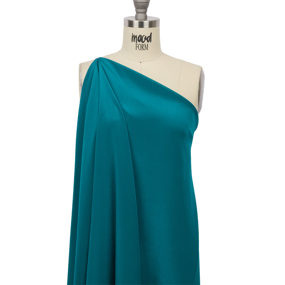 Silk Crepe de Chine - Deep Teal - Premium Collection - Drape