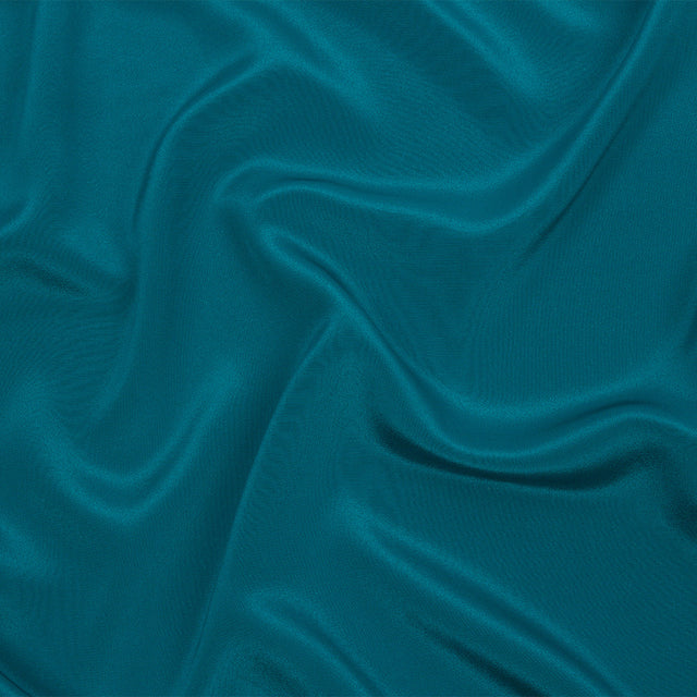 Silk Crepe de Chine - Deep Teal - Premium Collection