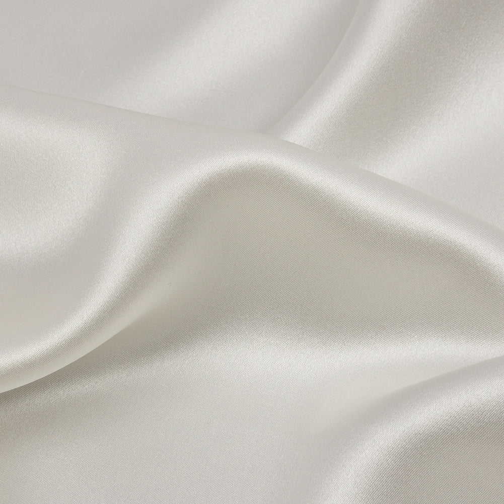 Stretch Silk Charmeuse - Antique White - Premium Collection Detail