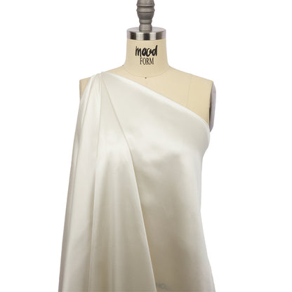 Stretch Silk Charmeuse - Antique White - Premium Collection Drape