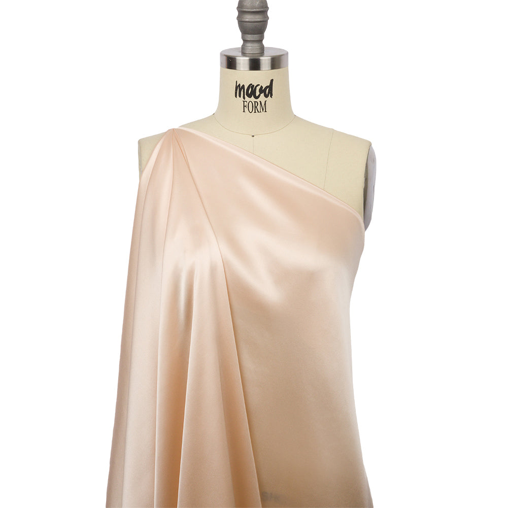 Stretch Silk Charmeuse - Cream Pink - Premium Collection - Drape