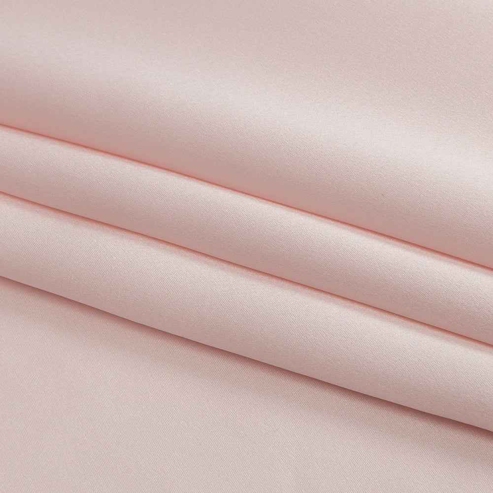 Stretch Silk Charmeuse - Cradle Pink - Premium Collection - Folded