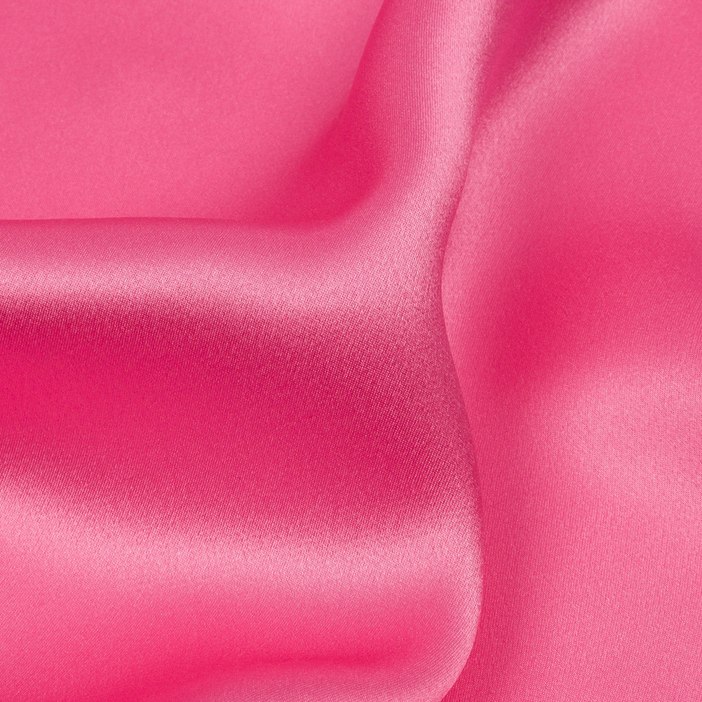 Stretch Silk Charmeuse - Carmine Rose - Premium Collection - Detail - Image 2 of 6