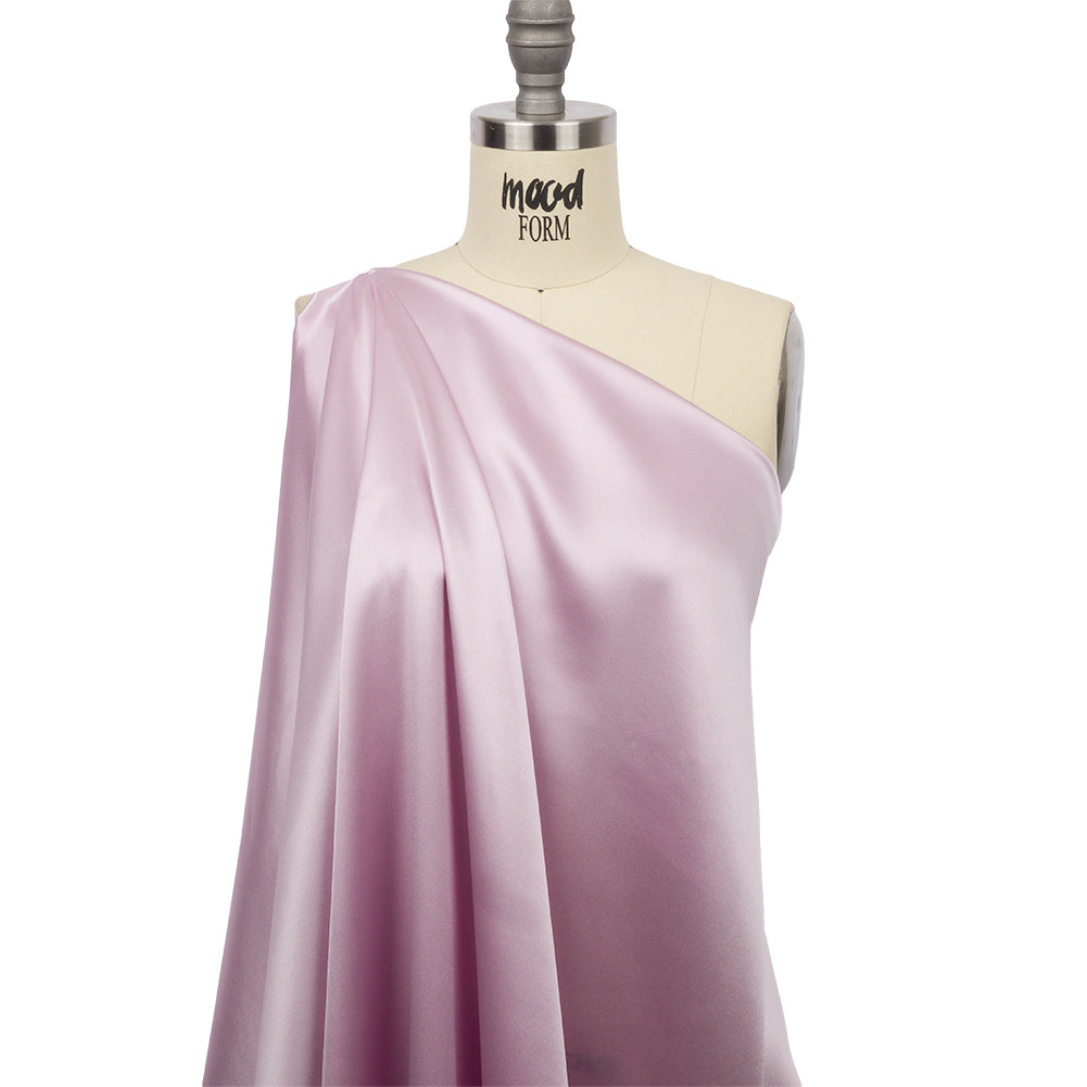 Stretch Silk Charmeuse - Lavender Fog - Premium Collection - Drape