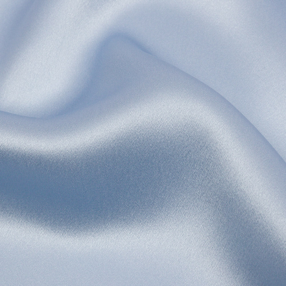 Stretch Silk Charmeuse - Baby Blue - Premium Collection - Detail