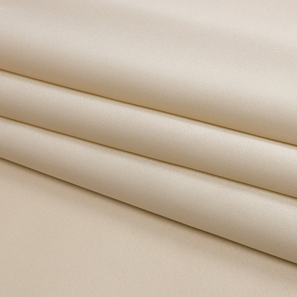Stretch Silk Charmeuse - Ivory - Premium Collection Folded