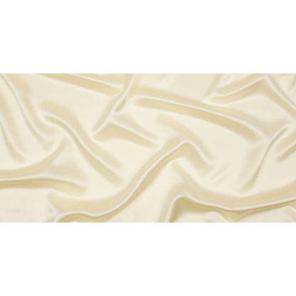 Stretch Silk Charmeuse - Pale Yellow - Premium Collection