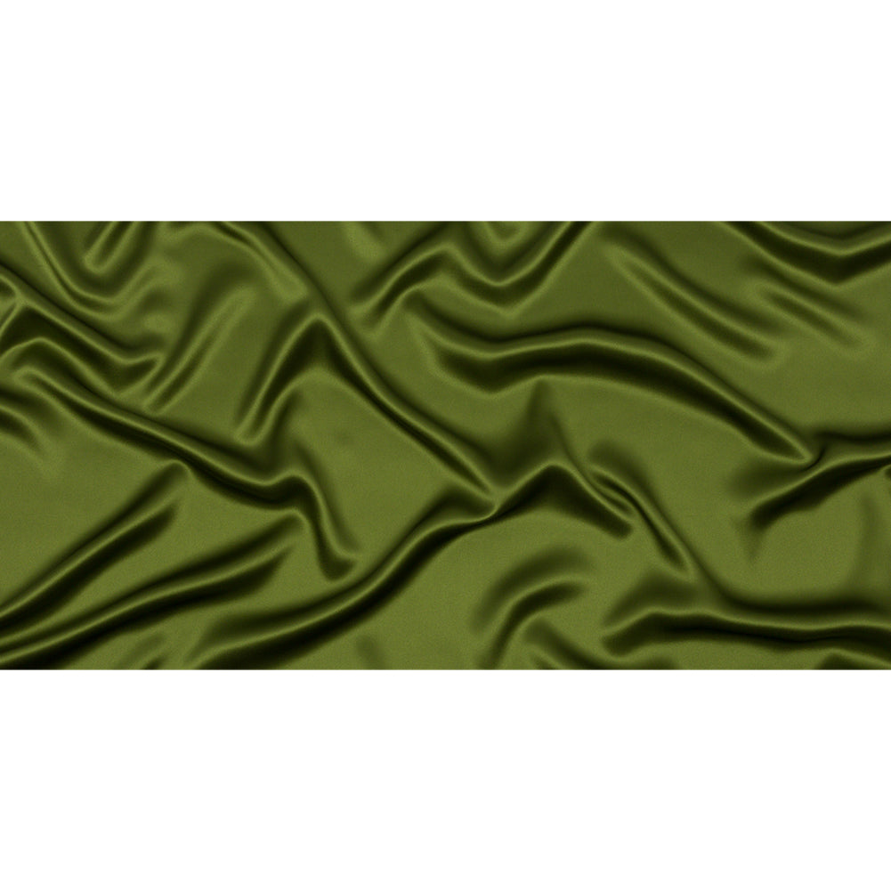 Stretch Silk Charmeuse - Pesto Green - Premium Collection - Full