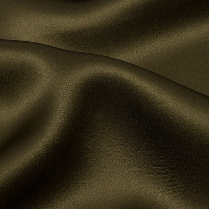 Stretch Silk Charmeuse - Olive Green - Premium Collection