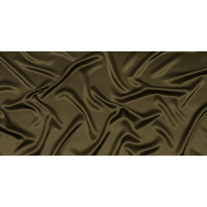 Stretch Silk Charmeuse - Olive Green - Premium Collection