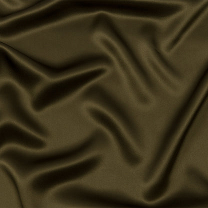 Stretch Silk Charmeuse - Olive Green - Premium Collection