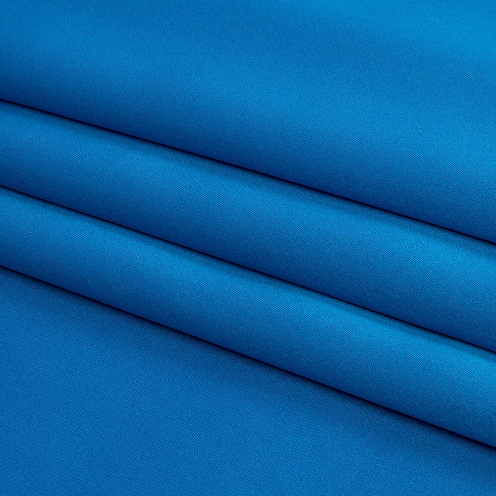 Stretch Silk Charmeuse - Directoire Blue - Premium Collection - Folded