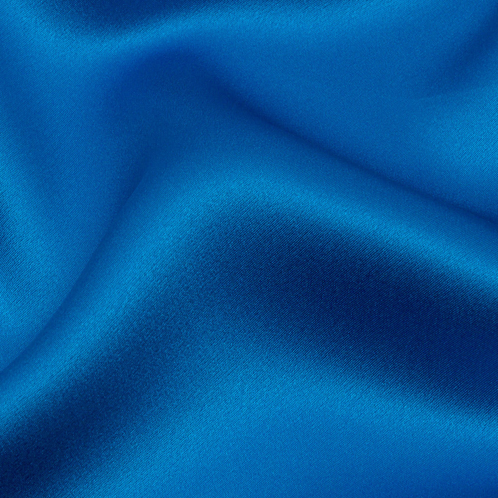 Stretch Silk Charmeuse - Directoire Blue - Premium Collection - Detail
