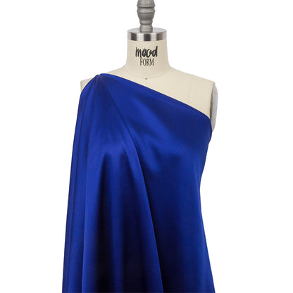Stretch Silk Charmeuse - Mazarine Blue - Premium Collection