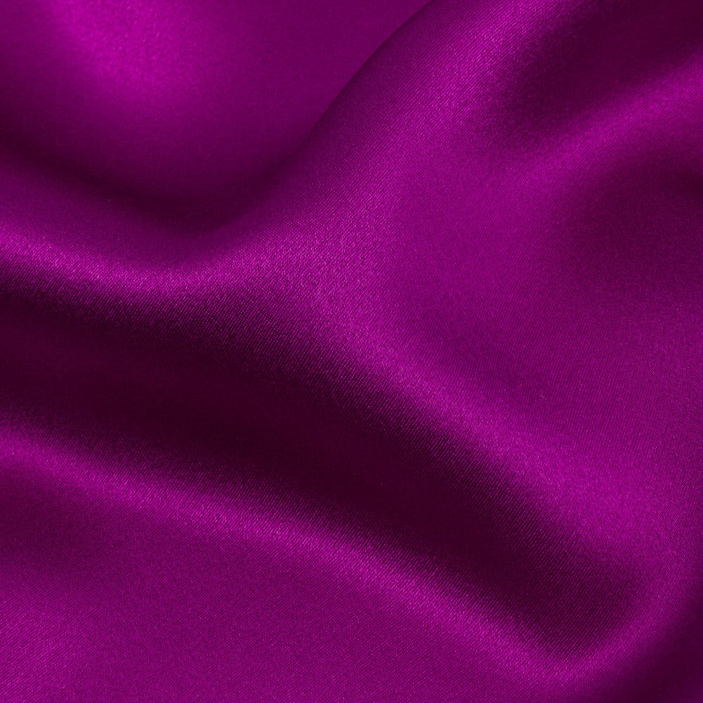 Stretch Silk Charmeuse - Sparkling Purple - Premium Collection - Detail
