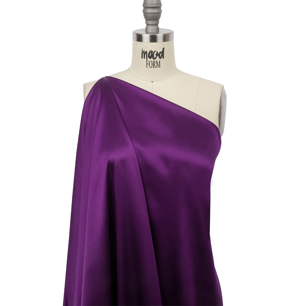 Stretch Silk Charmeuse - Majesty Purple - Premium Collection - Drape