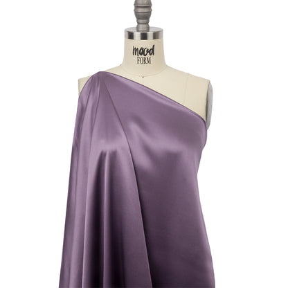 Stretch Silk Charmeuse - Dusk Mauve - Premium Collection