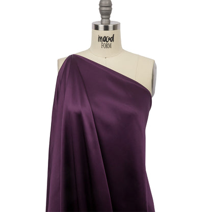 Stretch Silk Charmeuse - Blackberry - Premium Collection