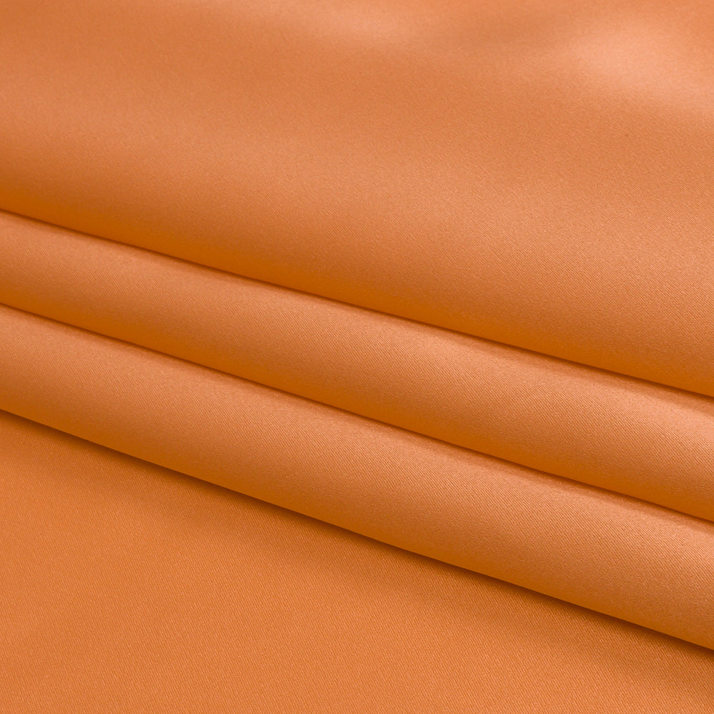 Stretch Silk Charmeuse - Peach Fuzz - Premium Collection - Folded