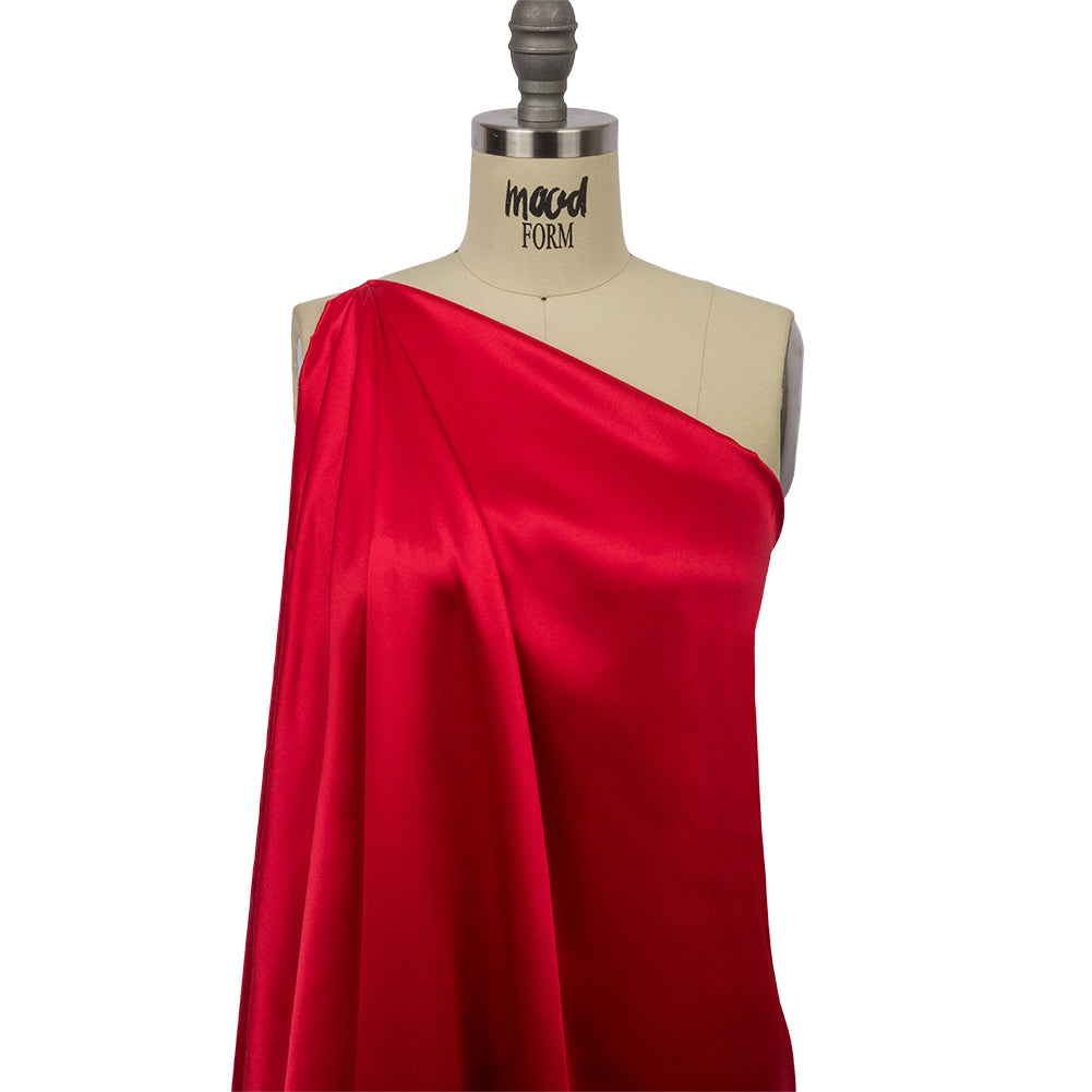 Stretch Silk Charmeuse - Red - Premium Collection - Drape