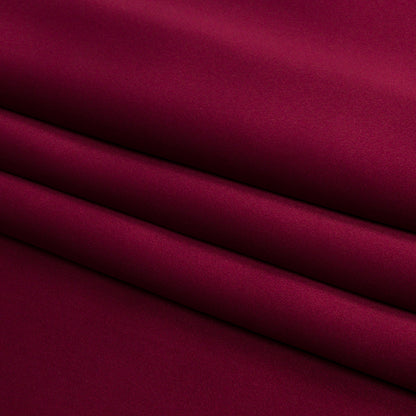 Stretch Silk Charmeuse - Maroon - Premium Collection