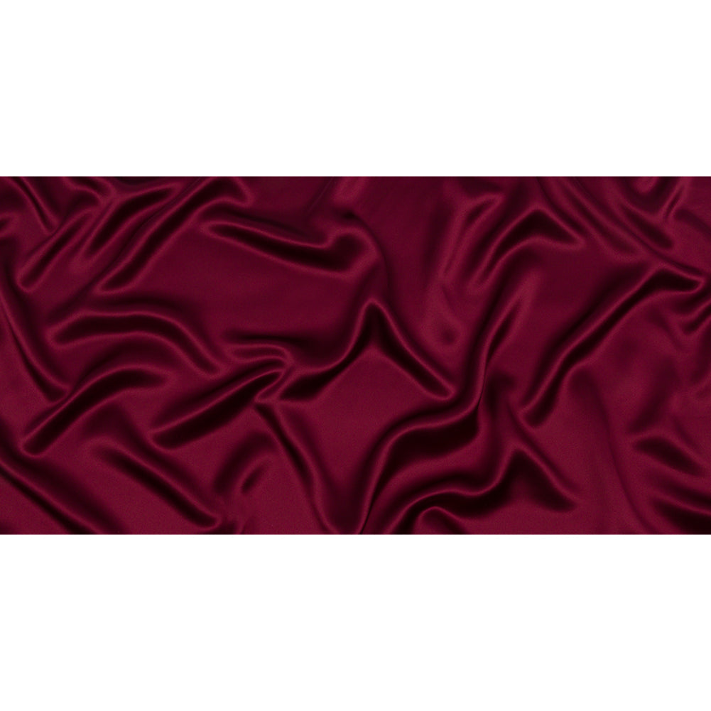 Stretch Silk Charmeuse - Maroon - Premium Collection - Full