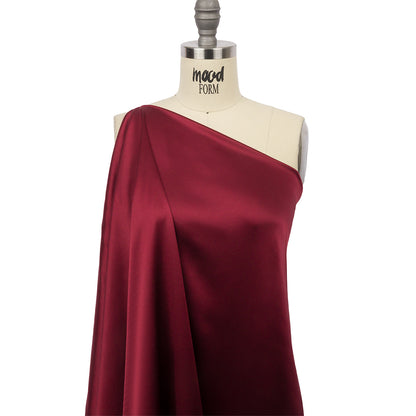 Stretch Silk Charmeuse - Port - Premium Collection