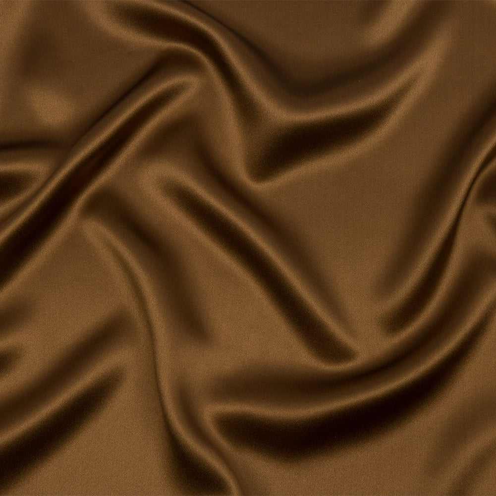 Stretch Silk Charmeuse - Dark Olive - Premium Collection