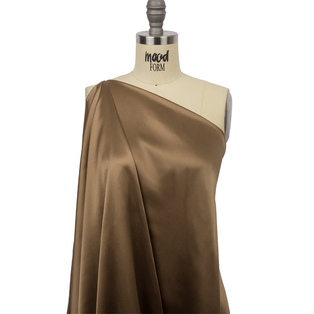 Stretch Silk Charmeuse - Capers - Premium Collection - Drape