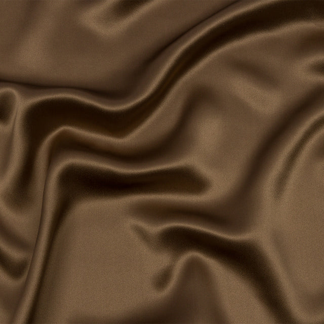 Stretch Silk Charmeuse - Capers - Premium Collection