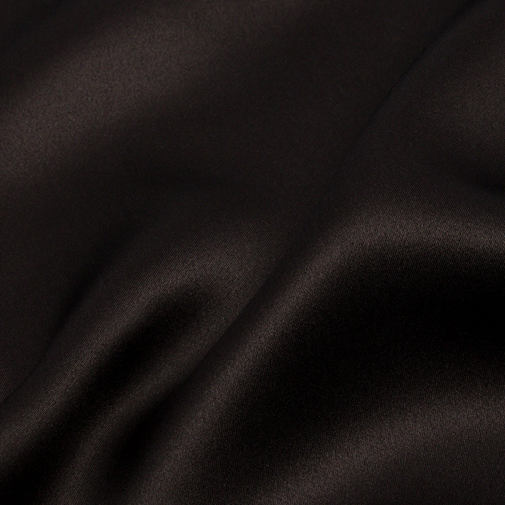 Stretch Silk Charmeuse - Deep Charcoal - Premium Collection - Detail
